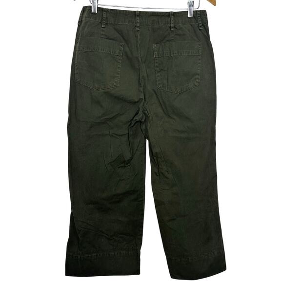 Velvet by Graham & Spencer Mya Cotton Canvas Utility Pant in Green size 8 - Picture 6 of 7